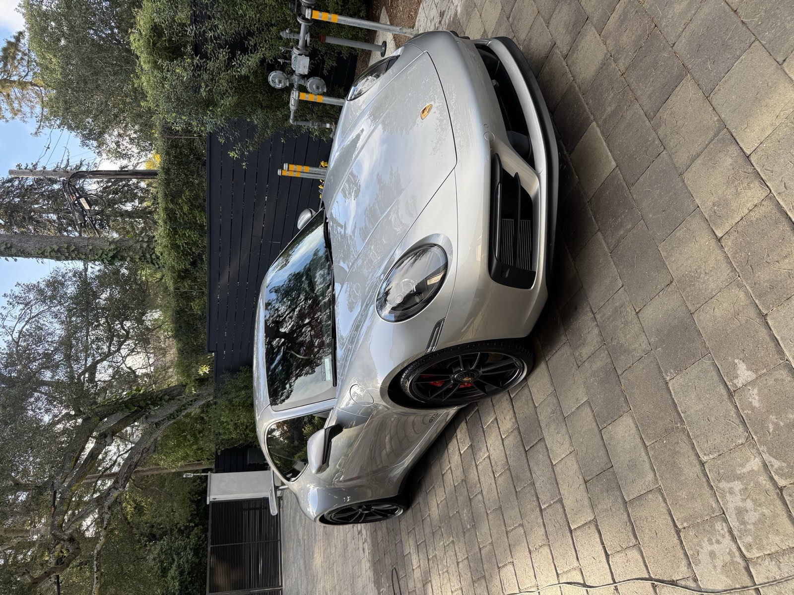 Silver Porsche 911 after a J&E detail